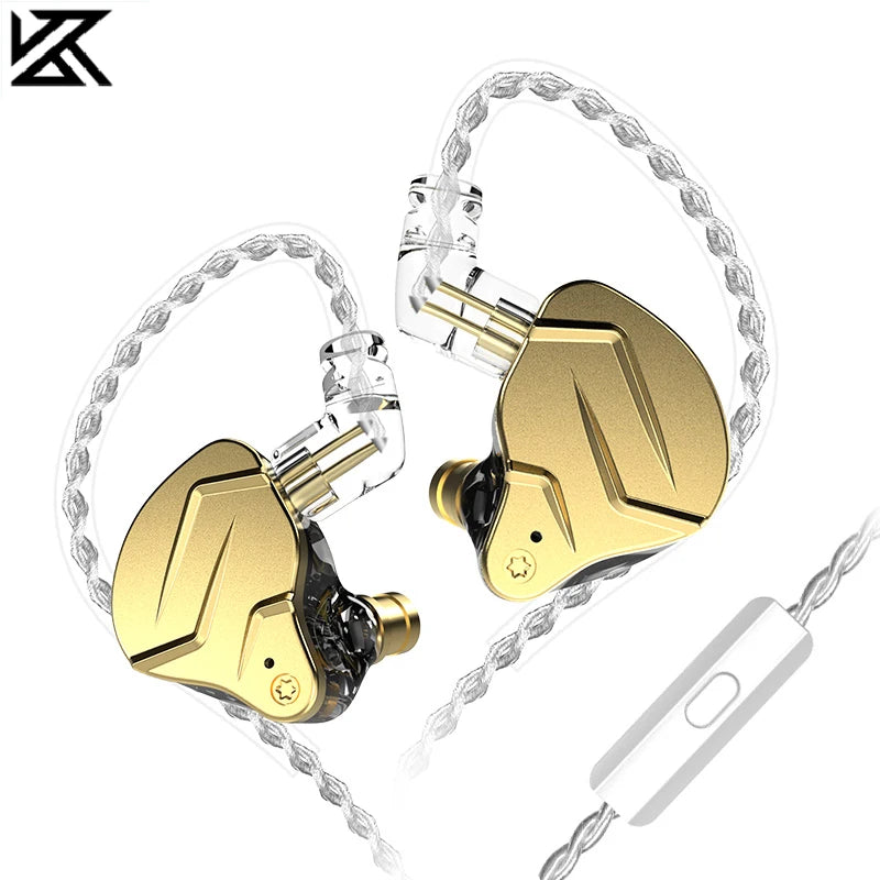 KZ ZSN Pro X 1DD + 1BA Metall HiFi In-Ear-Kopfhörer – Hybrid-Treiber Bass-Ohrhörer – Sport-Headset mit sehr geringer Klangverzerrung