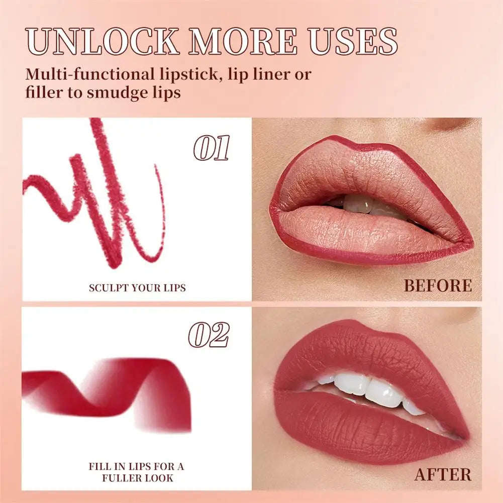 Lip Tint Stift & Lipliner – Matt, Wasserfest & Langanhaltend
