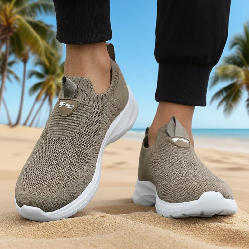 Lauf-Mesh-Schuhe – Modische Freizeit-Sneaker für Herren – Atmungsaktive Sportschuhe für Outdoor, Fitnessstudio und Tenni