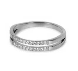 Stainless Steel Ring for Women Inlaid Zircon Rings Waterproof Romantic Fashion Jewelry