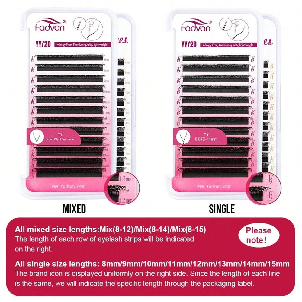 Profi Wimpernverlängerung Faux Mink – C/D Curl Volume Fans 0,05/0,07mm