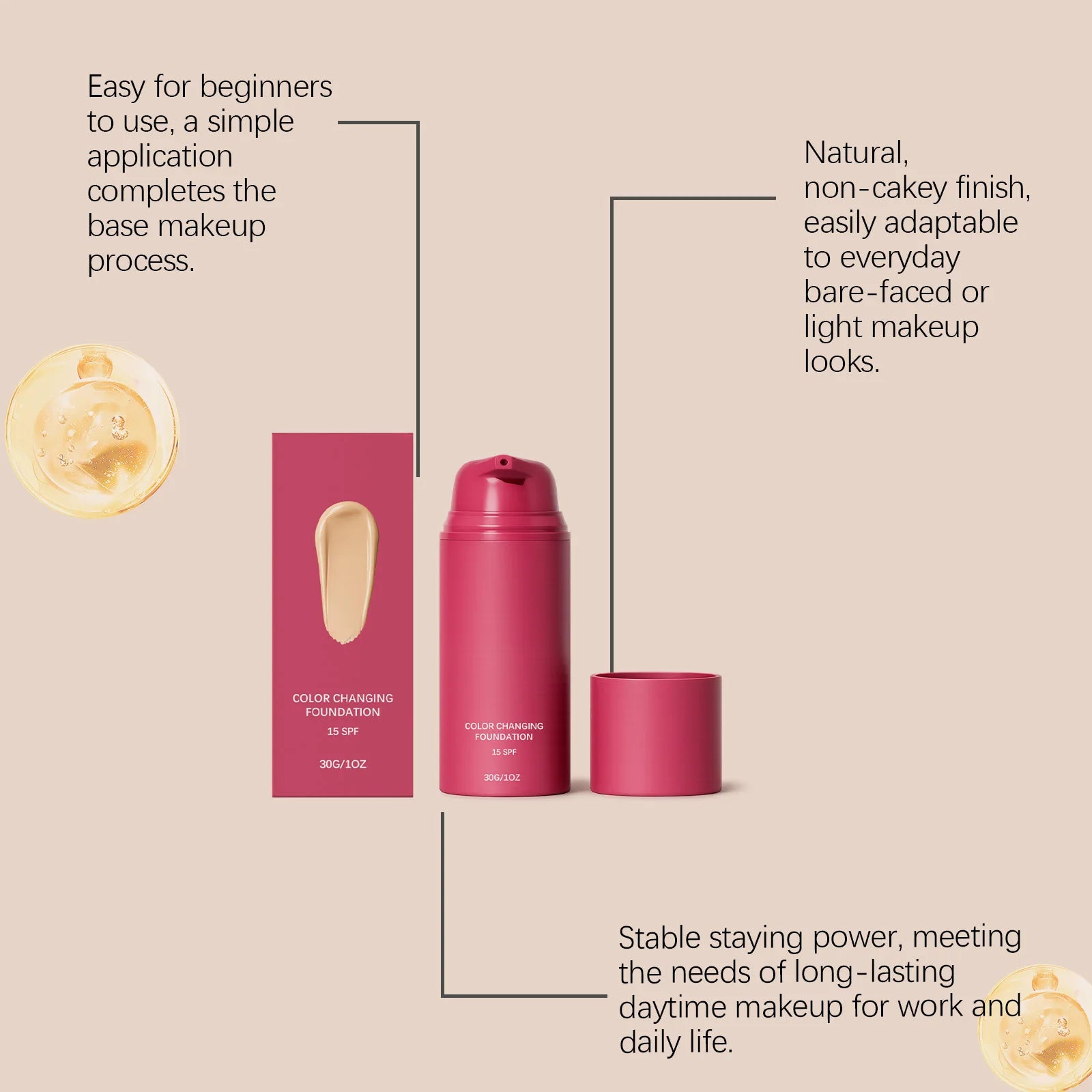 Foundation Warm Tone – Natürlich, Langanhaltend & Leicht