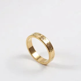 Stainless Steel Ring for Women Inlaid Zircon Rings Waterproof Romantic Fashion Jewelry