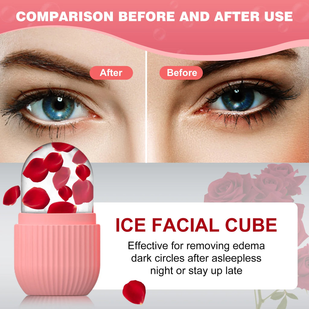 Silikon Eis-Würfel-Form für Gesicht – Kühlender Beauty-Eisroller