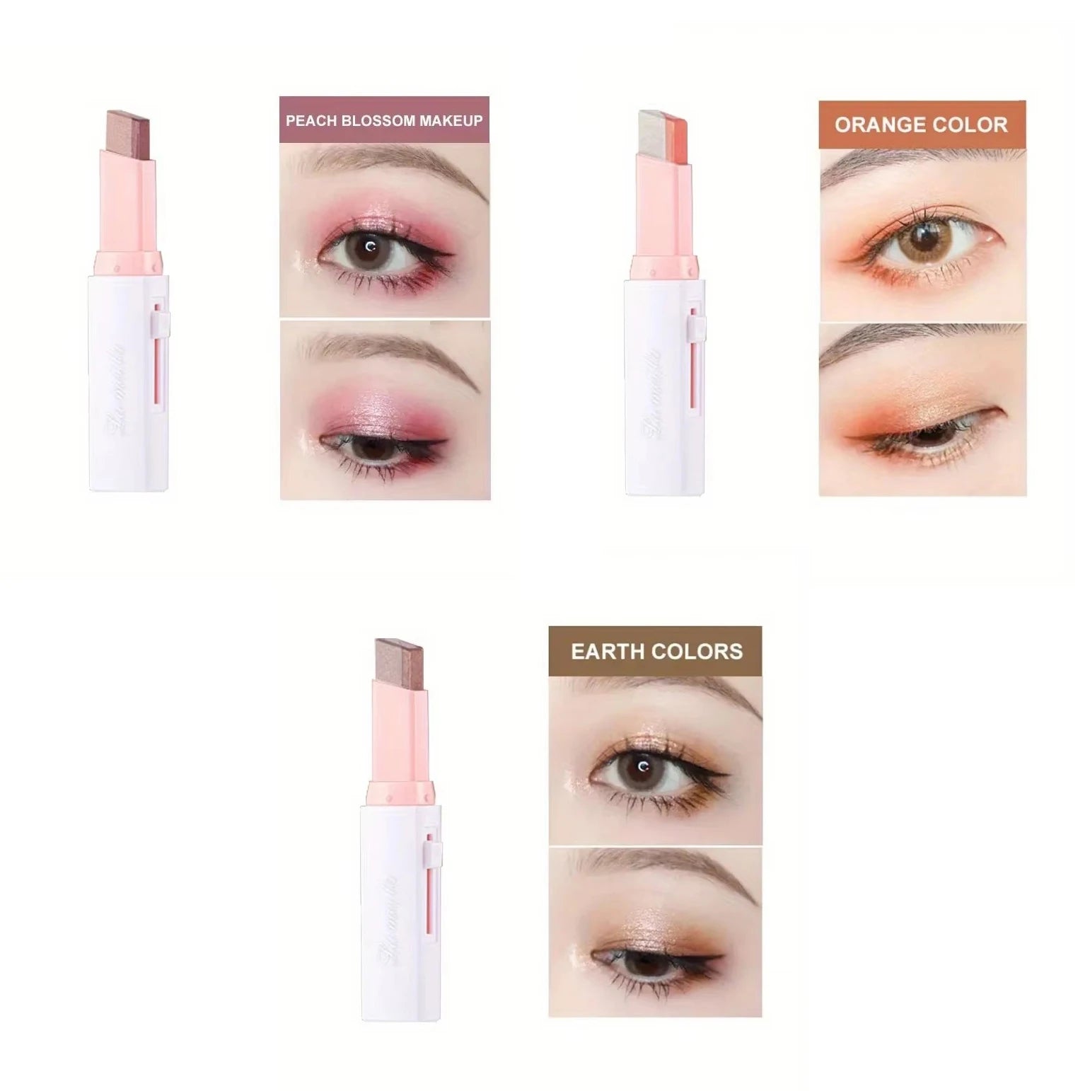 Lidschatten-Stick Zweifarbiger Farbverlauf – 3D-Effekt & Langanhaltend