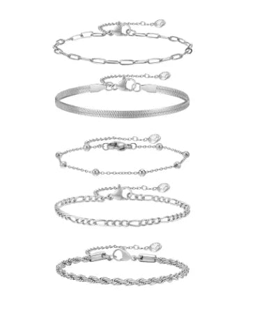 Boho Fußkettchen Edelstahl – Personalisierbar & Stilvoll