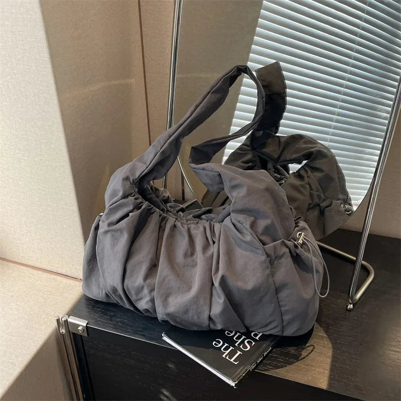 Nylon Shopper Tasche Damen – Große Schultertasche für Uni & Alltag
