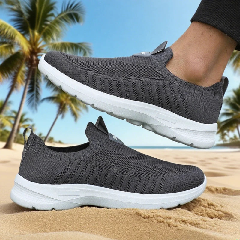 Lauf-Mesh-Schuhe – Modische Freizeit-Sneaker für Herren – Atmungsaktive Sportschuhe für Outdoor, Fitnessstudio und Tenni