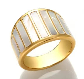 Stainless Steel Ring for Women Inlaid Zircon Rings Waterproof Romantic Fashion Jewelry