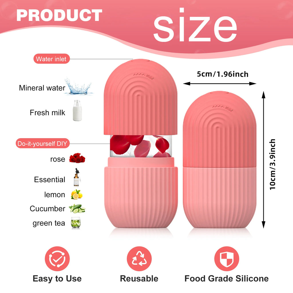Silikon Eis-Würfel-Form für Gesicht – Kühlender Beauty-Eisroller
