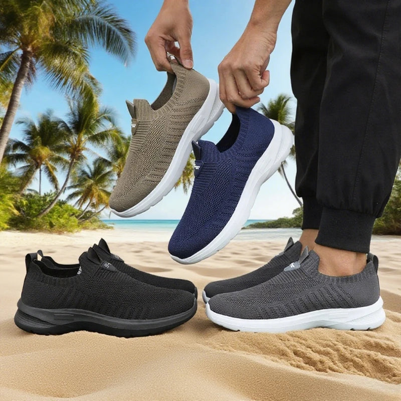 Lauf-Mesh-Schuhe – Modische Freizeit-Sneaker für Herren – Atmungsaktive Sportschuhe für Outdoor, Fitnessstudio und Tenni