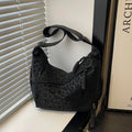 Leopard Crossbody Hobo Tasche Damen – Große Schultertasche für Pendlerinnen