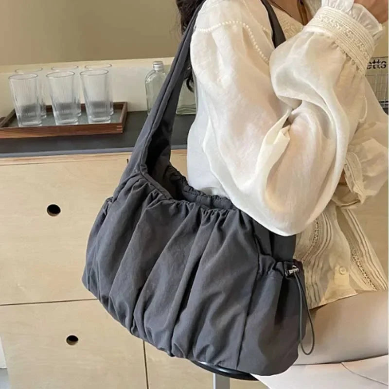 Nylon Shopper Tasche Damen – Große Schultertasche für Uni & Alltag
