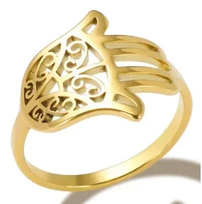 Stainless Steel Ring for Women Inlaid Zircon Rings Waterproof Romantic Fashion Jewelry