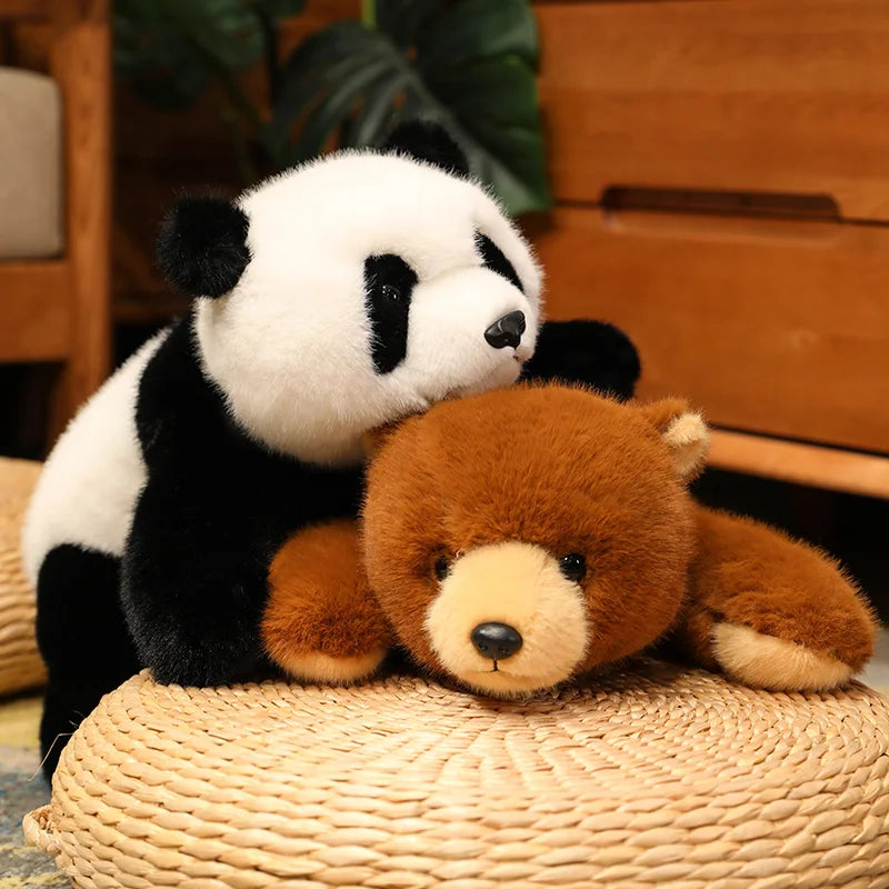 Panda Plush Comfort Soft Animal Plush Raccoon Fox Bear Floor Cushion Birthday Gifts Soft Pillow Toys for Girls Gift Room Decor