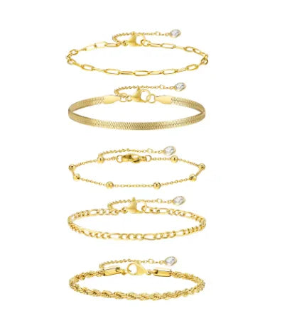 Boho Fußkettchen Edelstahl – Personalisierbar & Stilvoll