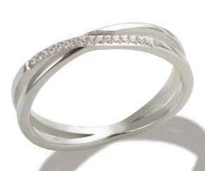 Stainless Steel Ring for Women Inlaid Zircon Rings Waterproof Romantic Fashion Jewelry