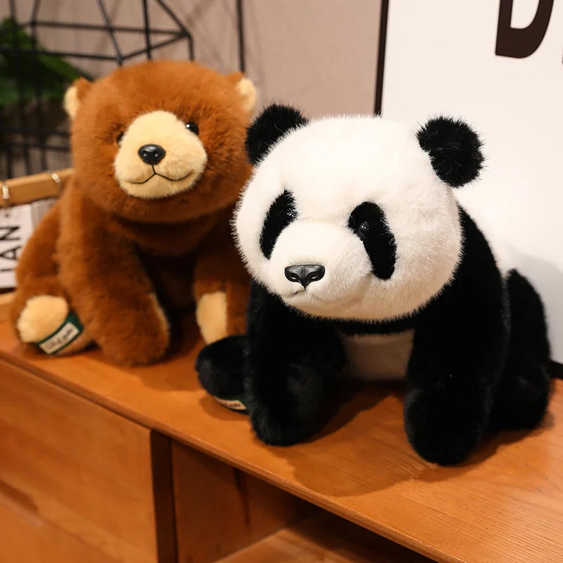 Panda Plush Comfort Soft Animal Plush Raccoon Fox Bear Floor Cushion Birthday Gifts Soft Pillow Toys for Girls Gift Room Decor