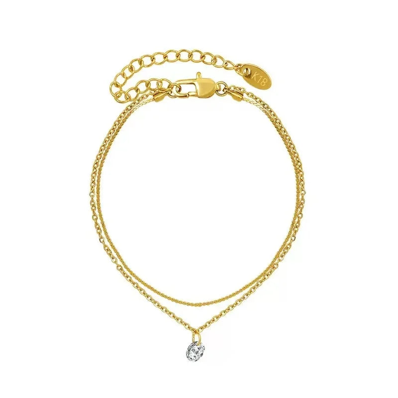 Boho Fußkettchen Edelstahl – Personalisierbar & Stilvoll