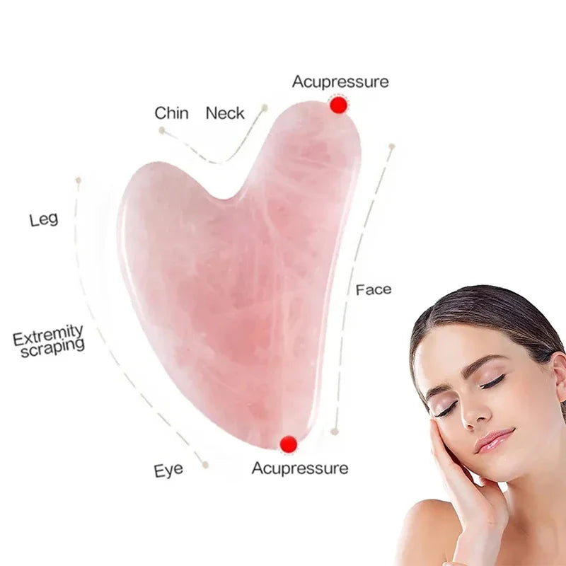 Jade Gua-Sha Gesichtsmassage-Brett – Natürliche Hautpflege & Entspannung