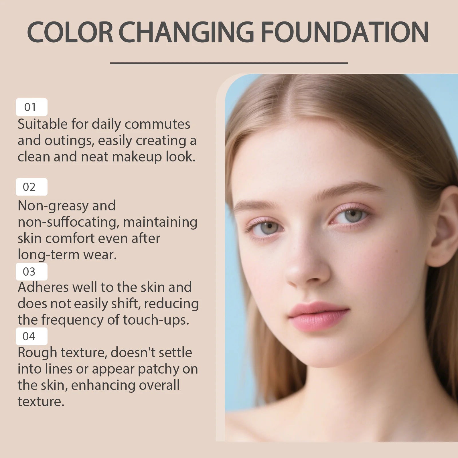 Foundation Warm Tone – Natürlich, Langanhaltend & Leicht